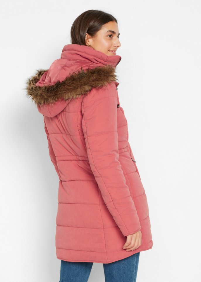 Steppjacke mit Kapuze, gefüttert