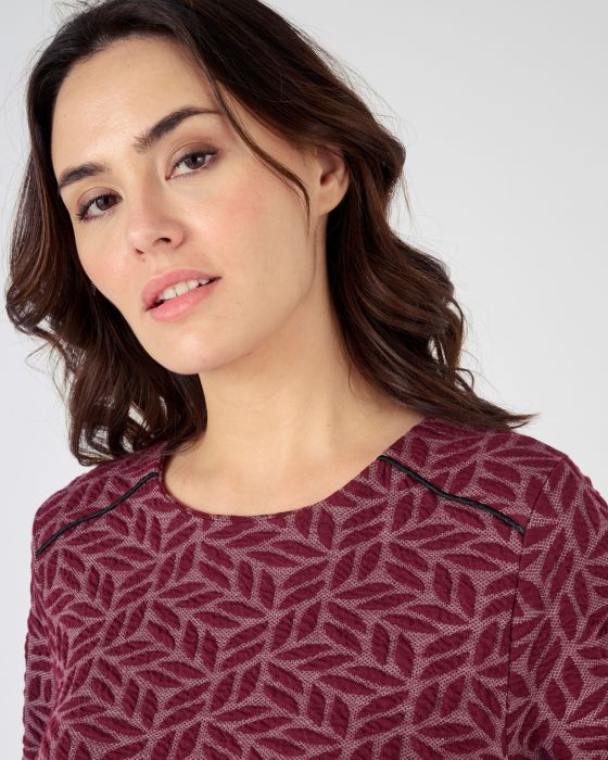 Robe-housse en maille jacquard
