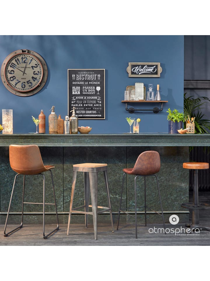 Atmosphera Créateur d'intérieur Barhocker in schwarz günstig kaufen onesize