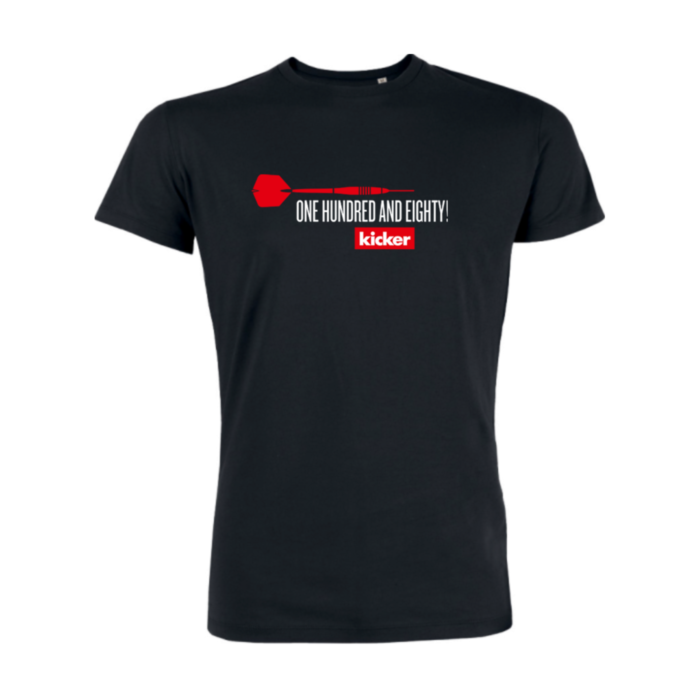 kicker OneHundredAndEighty T-Shirt Schwarz FC002