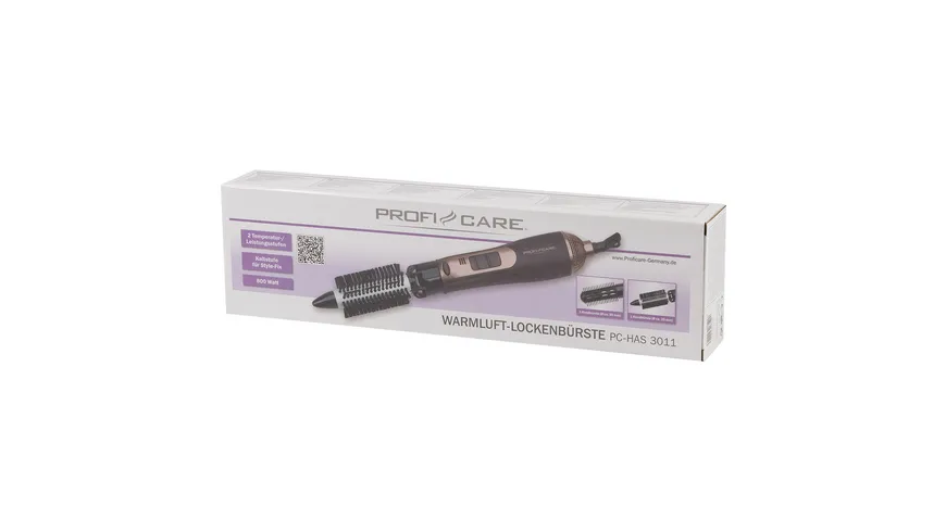 ProfiCare Warmluft-Lockenbürste PC-HAS 3011 braun/bronze