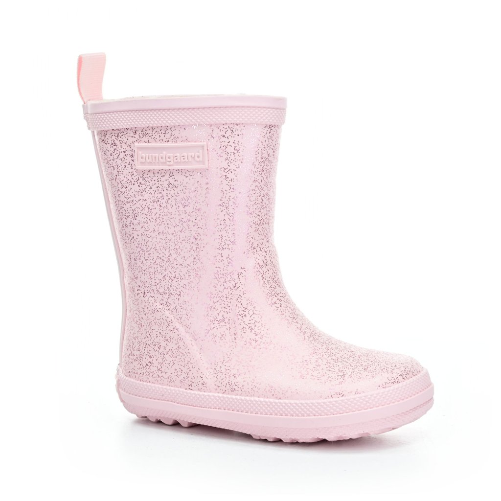 Bundgaard Charly High Warm Rose Sparkle gefütterte Barfuß Gummistiefel