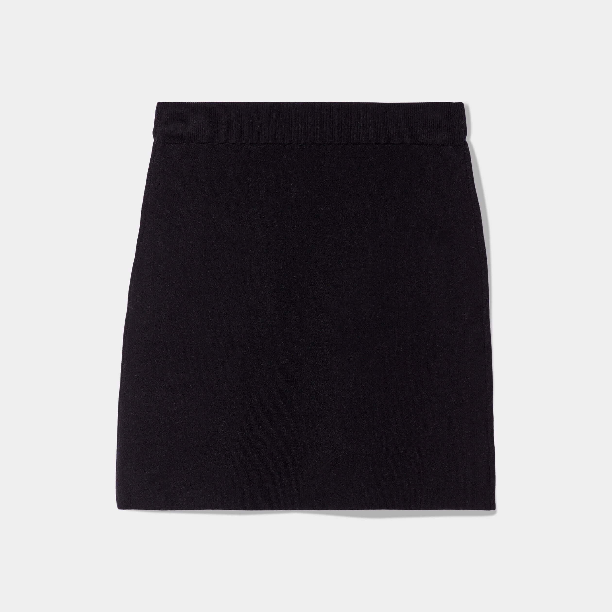 Jupe droite tricotée noir femme | Cache Cache
