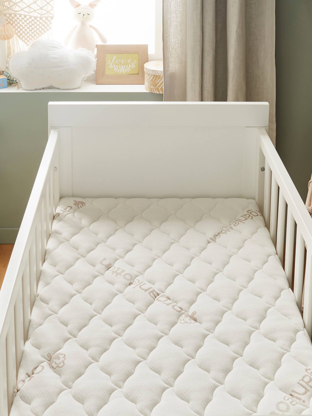 P'tit lit Baby Matratze mit Bio-Baumwolle COTON BIO P'TIT LIT - weiß