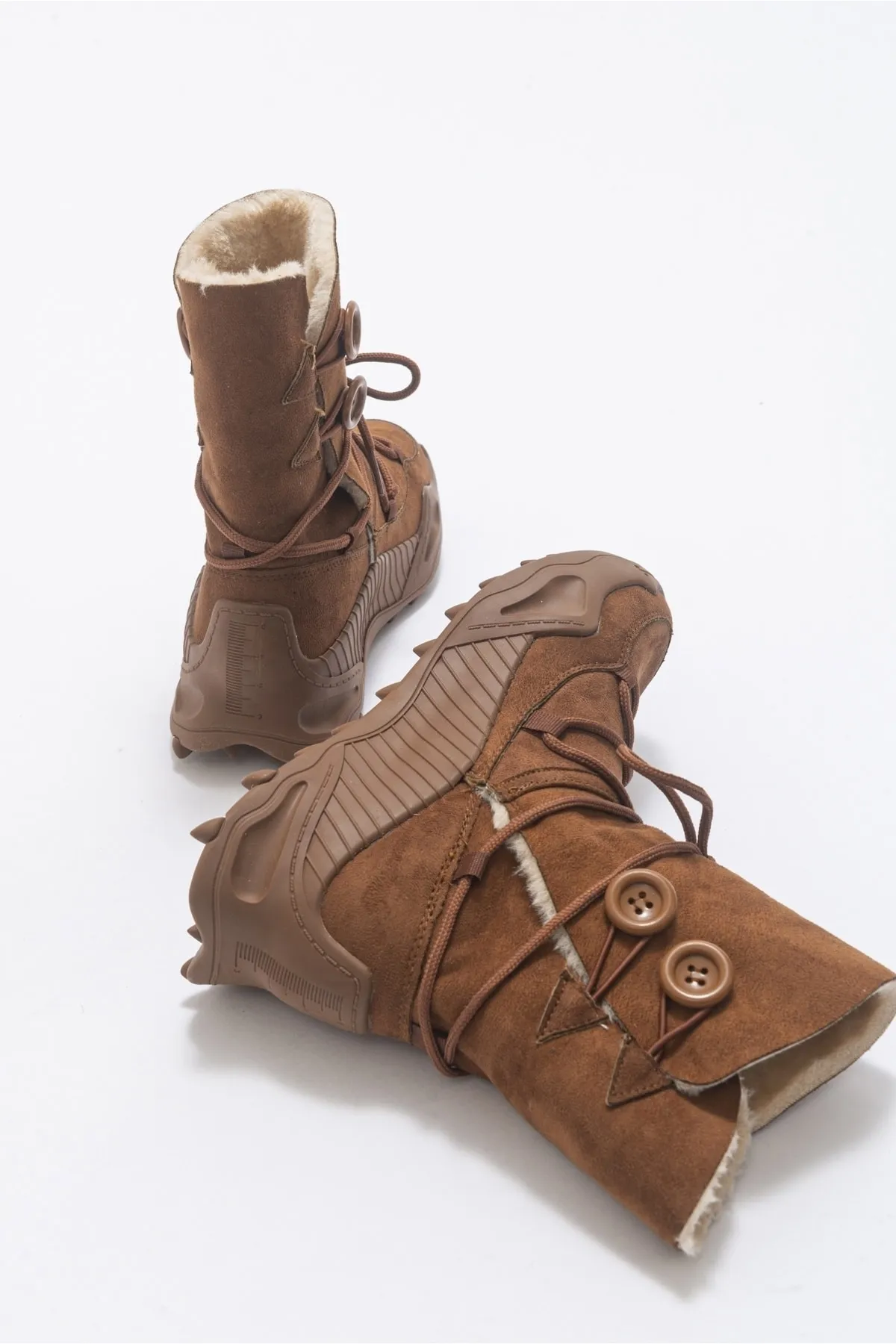 LuviShoes  Snap Tan Damenstiefel