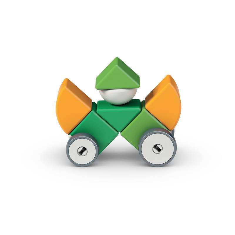 Coffret de construction Geomag magnétique avec roues