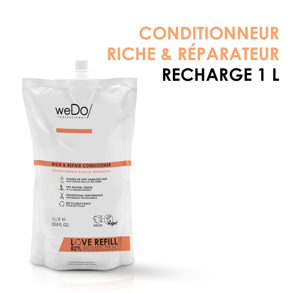 wedo WEDO/ Professional Après-Shampoing Riche & Réparateur 1000ml Après-Shampoing