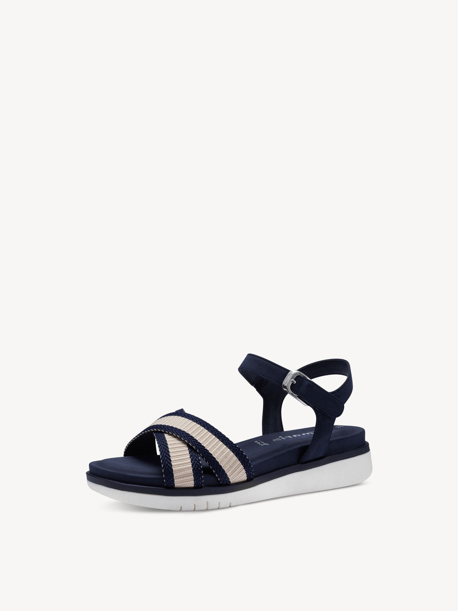 Sandale à talon - bleu