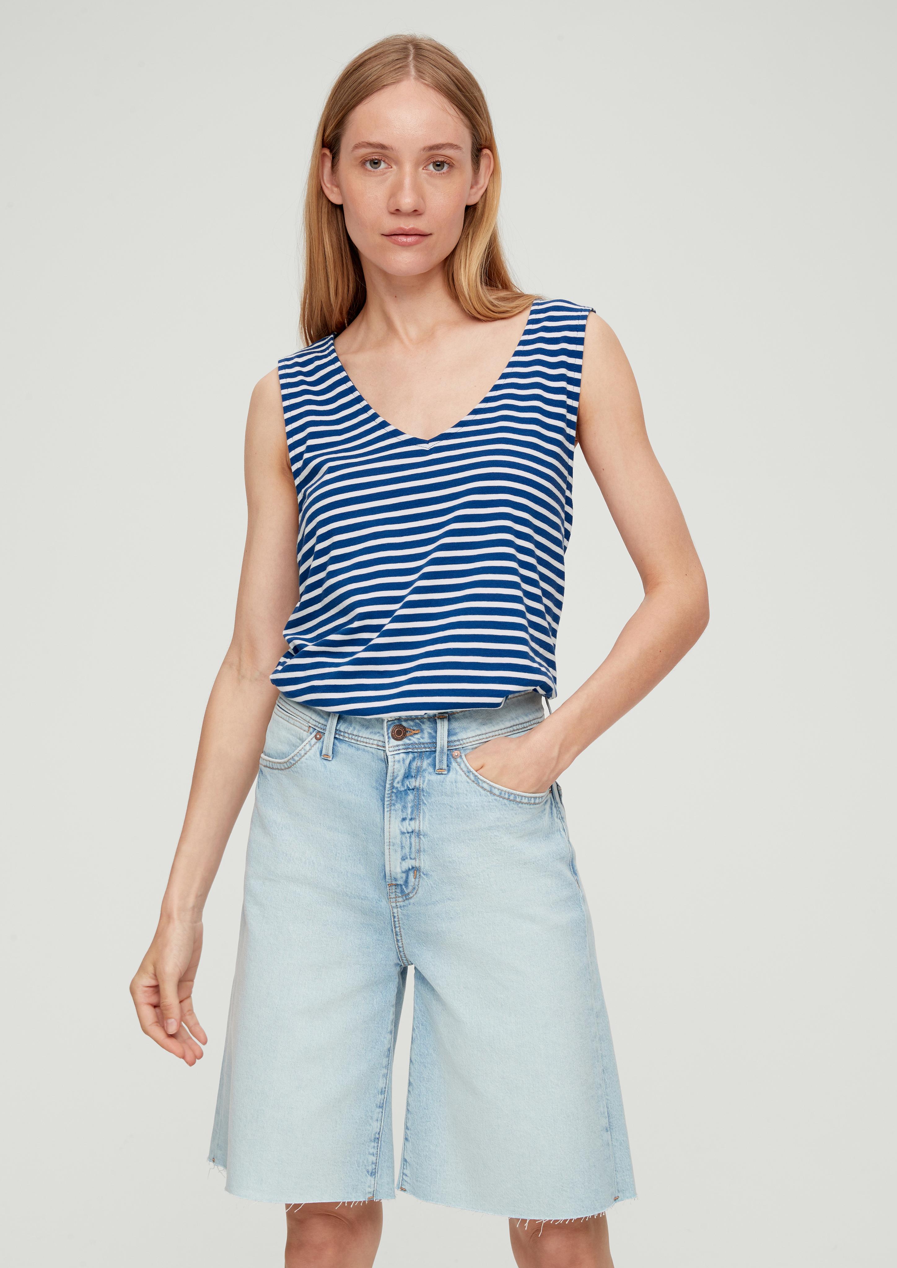 Ärmelloses Shirt aus Baumwolle  2133219-56G4