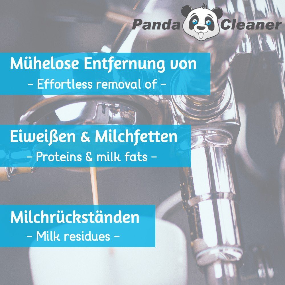 PandaCleaner Milchkreislauf-Reiniger - Kaffeevollautomaten Reiniger Milchsystem-Reiniger (1l)
