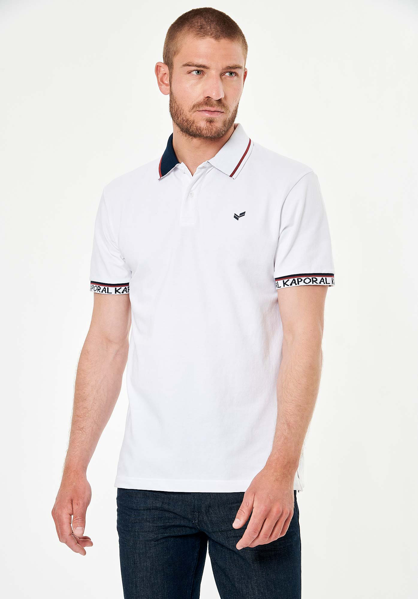 TETRO  Polo blanc homme