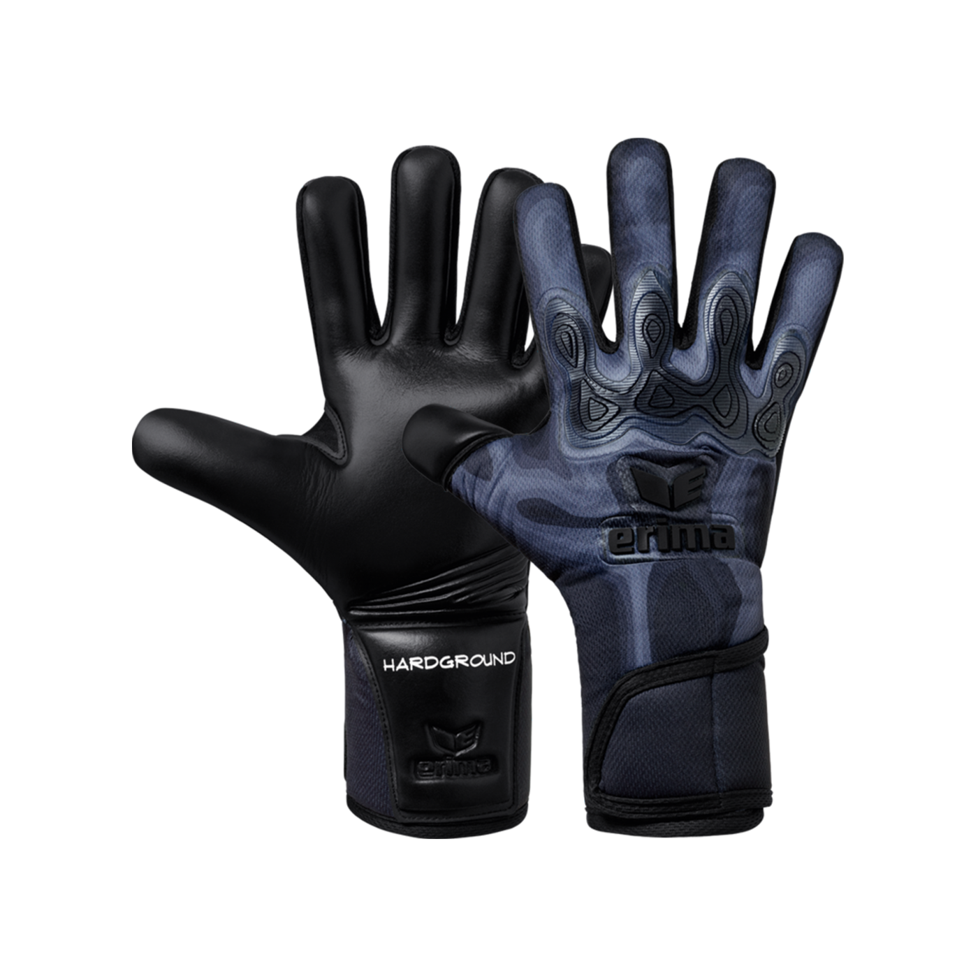 Erima FleX-Ray Pro Hardground Torwarthandschuh Schwarz Grau