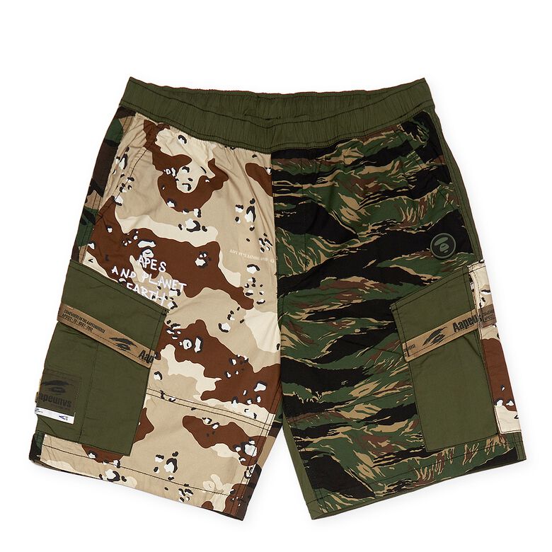 Aape by A Bathing Ape Aape Woven Shorts Army khaki