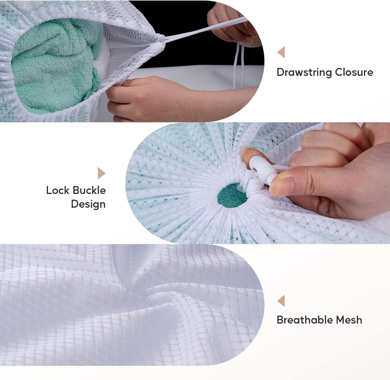 ASLENY Wäschenetz 4 Stücke Wäschesack für Waschmaschine,(4-St), Wäschenetz für BH, Dessous, Socken, Strumpfhosen, Strümpfe