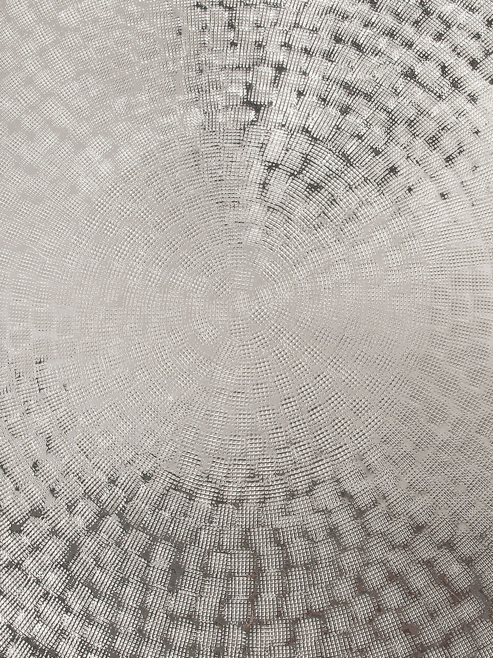 Round Platter Deko-Schale, Silber