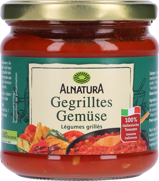Alnatura Bio Tomatensauce Gegrilltes Gemüse