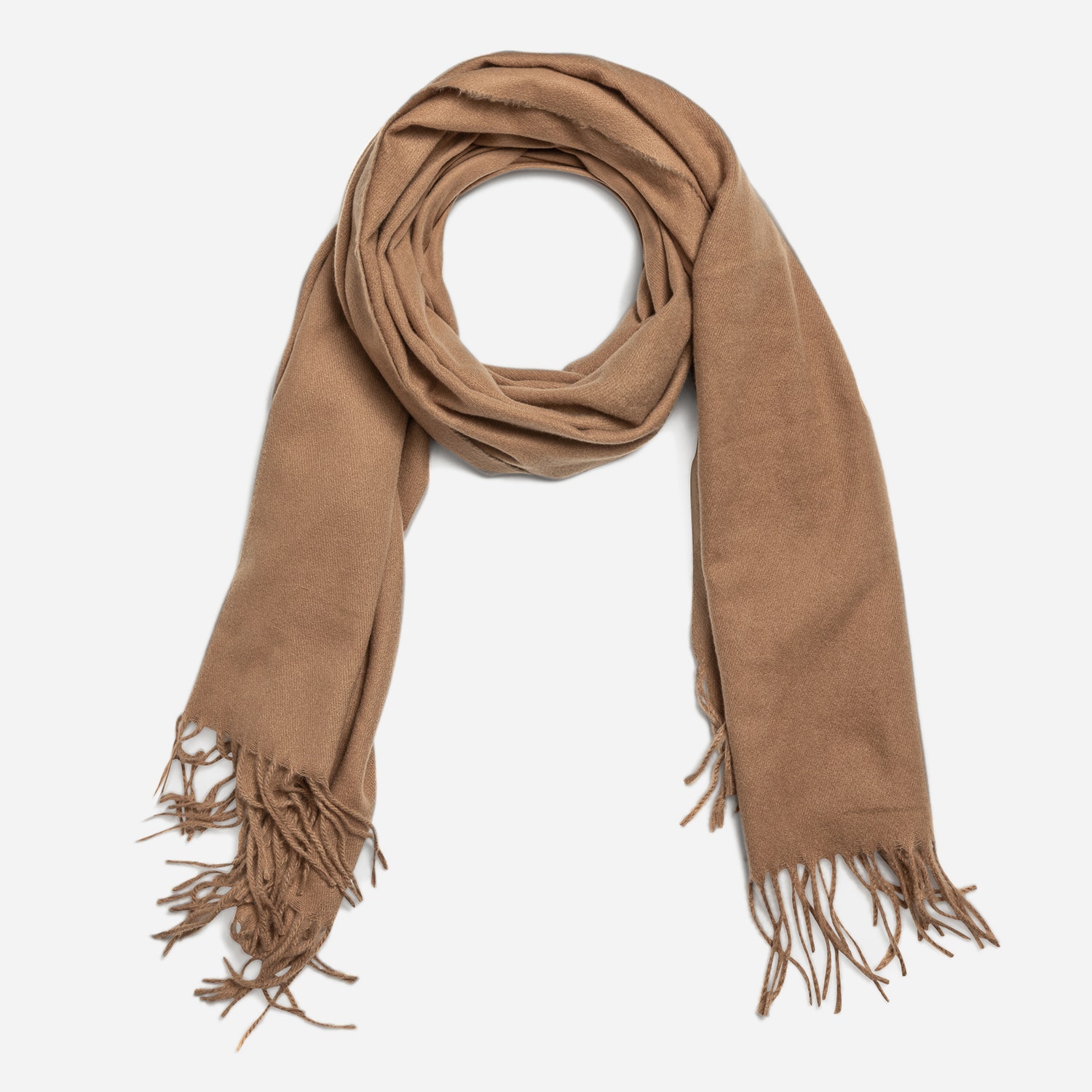 Etole camel frangée