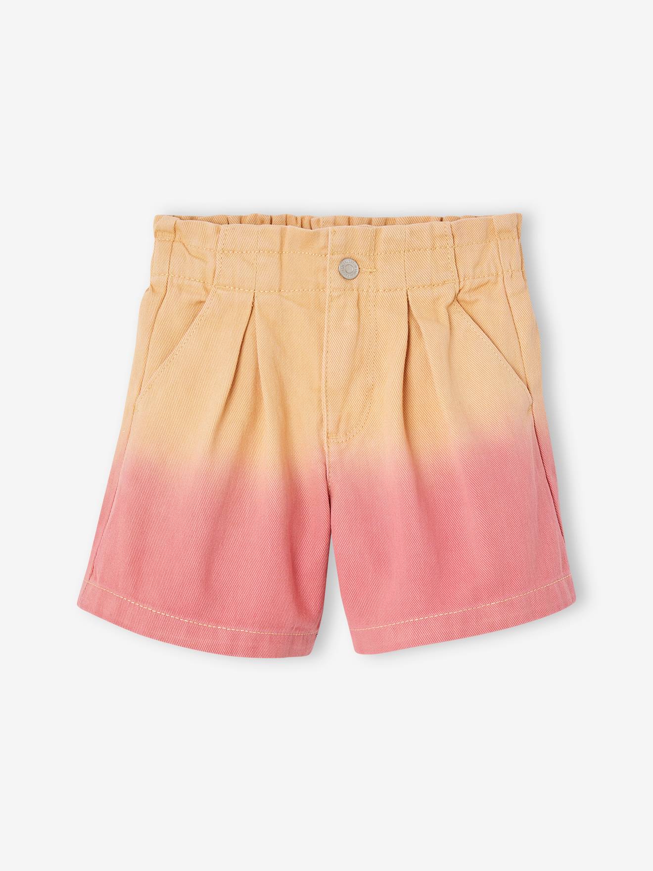 Vertbaudet Mädchen Shorts Dip-Dye - pfirsich