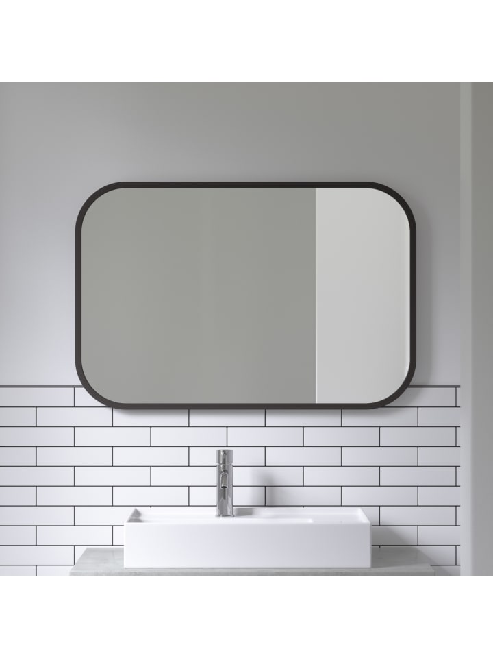 umbra Wandspiegel Rechteckiger Hub schwarz  91 x 61 x 3cm in schwarz günstig kaufen onesize