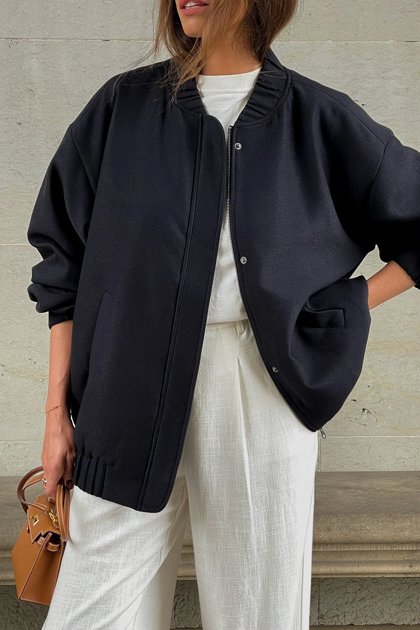 Oversize-Bomberjacke