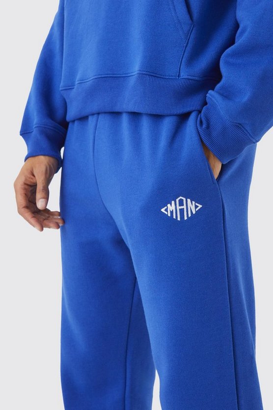 Man Jogginghose mit geteiltem Saum