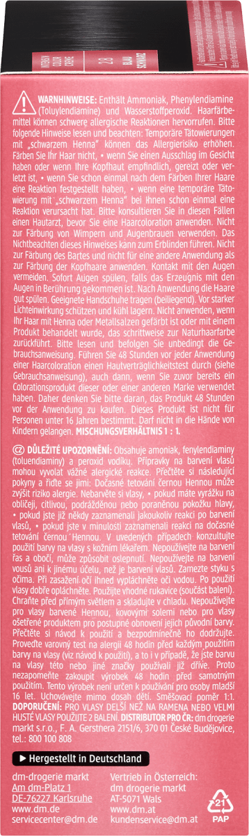 Haarfarbe 2.8 Blauschwarz, 1 St