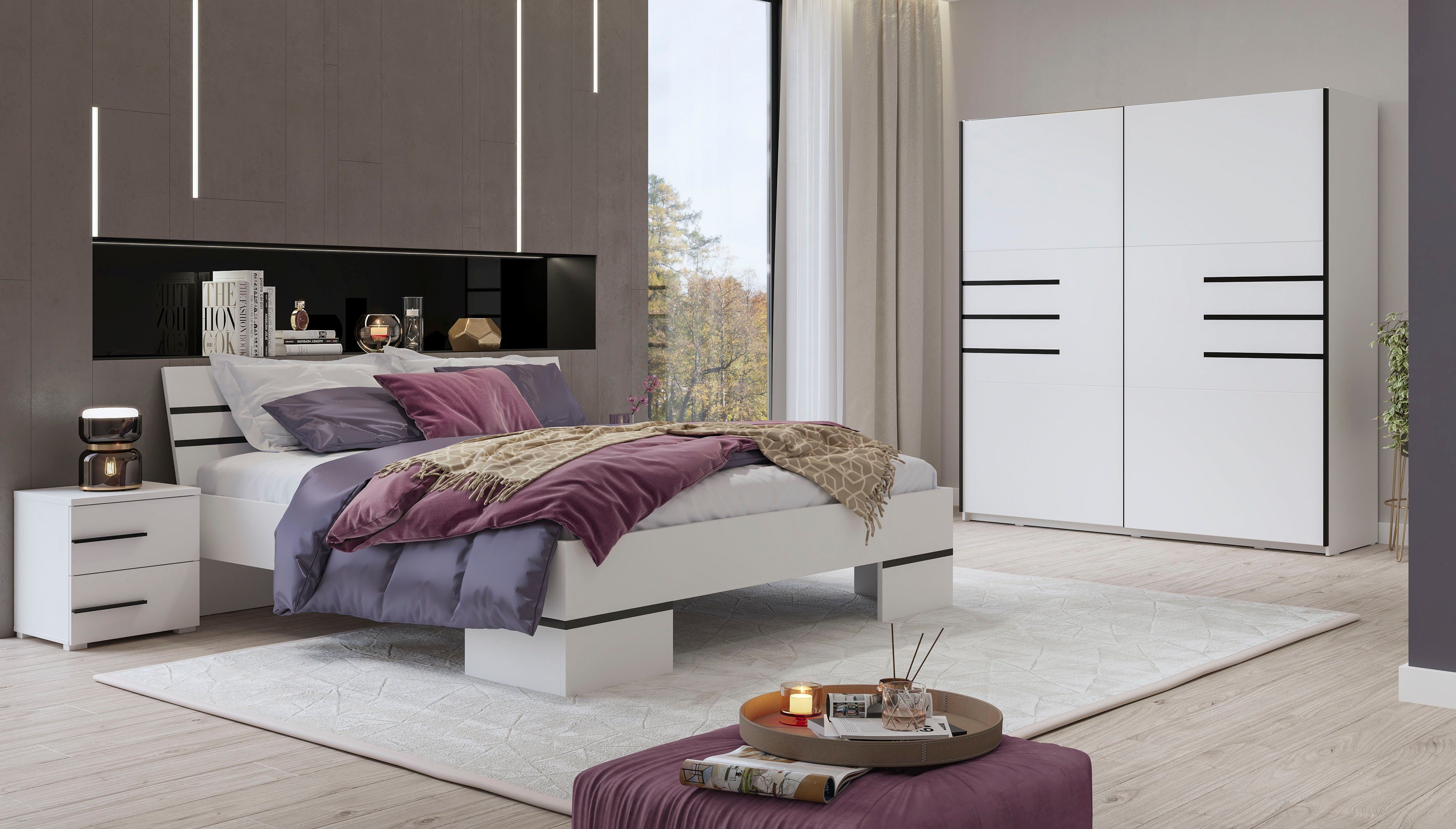 Helvetia Schlafzimmer-Set Violla, aus FSC®-zertifiziertem Holzwerkstoff