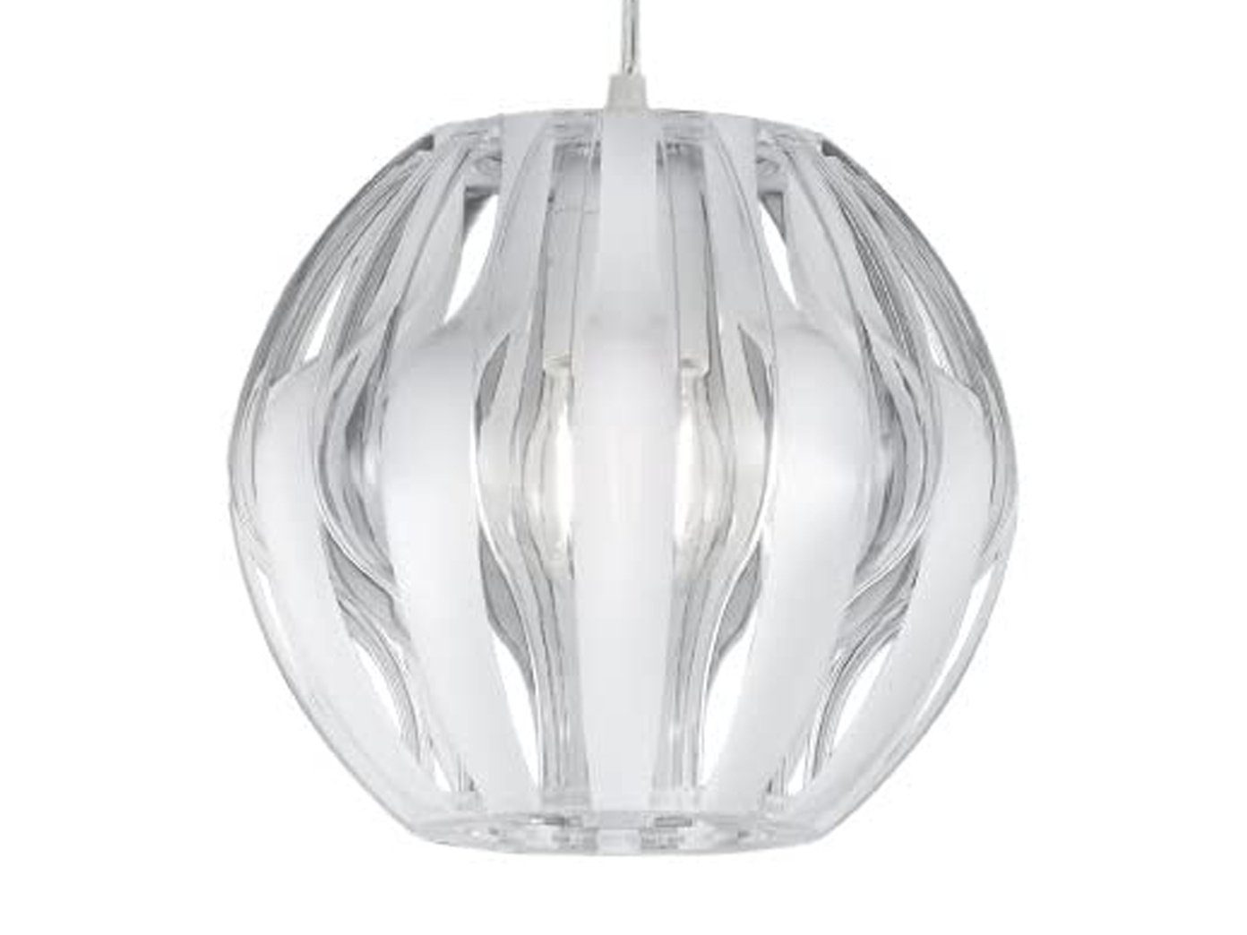 meineWunschleuchte LED Pendelleuchte, Dimmfunktion, LED wechselbar, Warmweiß, klein-e Designer-lampen Lichtdesign hängend über-n Esstisch Weiß Ø30cm
