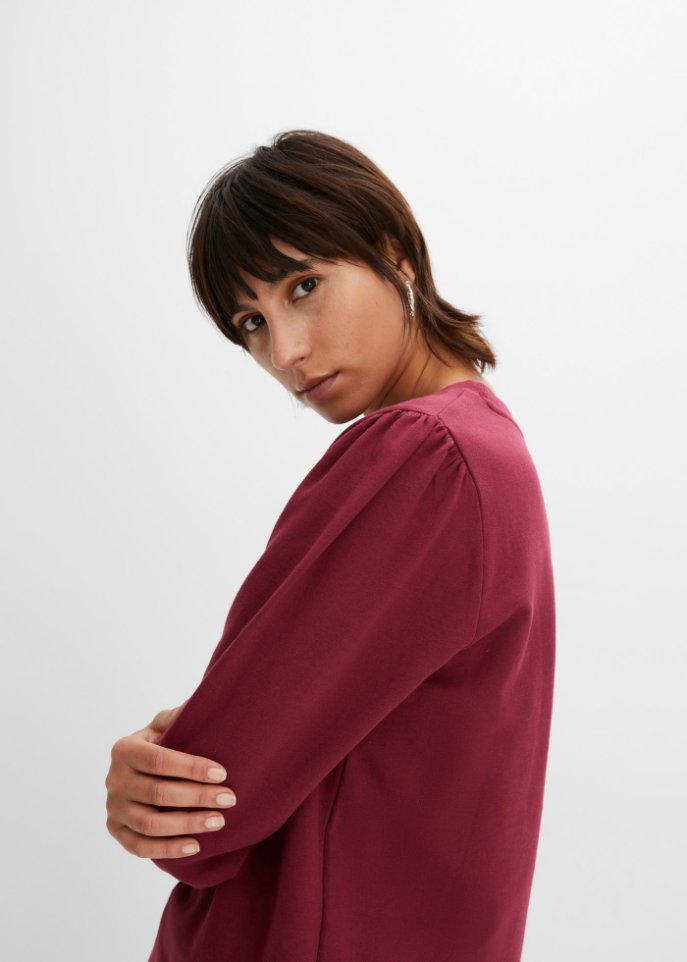 Sweatshirt mit Puffärmel