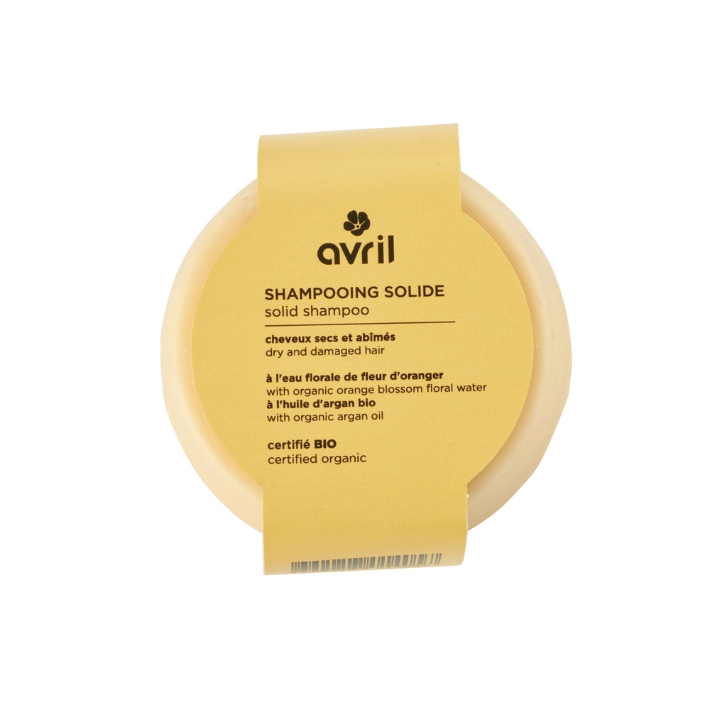 Avril Shampooing solide Cheveux secs 85g - Certifié bio Shampooing