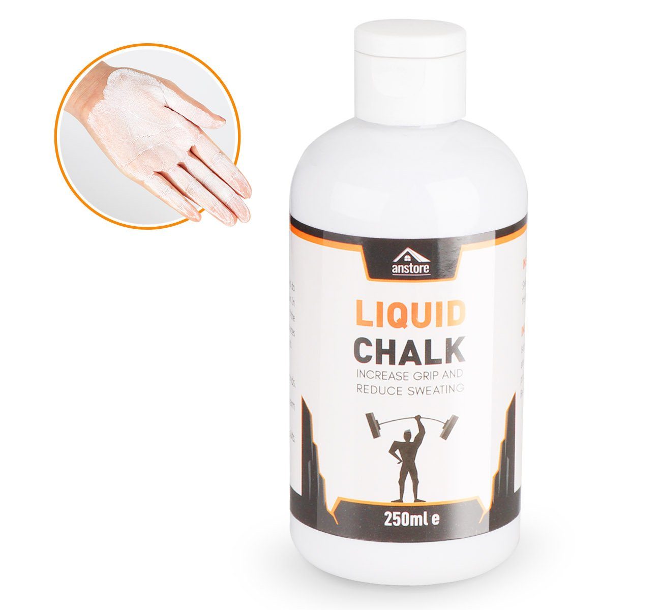Homewit Chalkbag Liquid Chalk Flüssiges Magnesia Flüssigkreide Sportkreide (Set, 1-tlg., 250ml), für maximalen Grip beim Sport -zum Bouldern Klettern Turnen