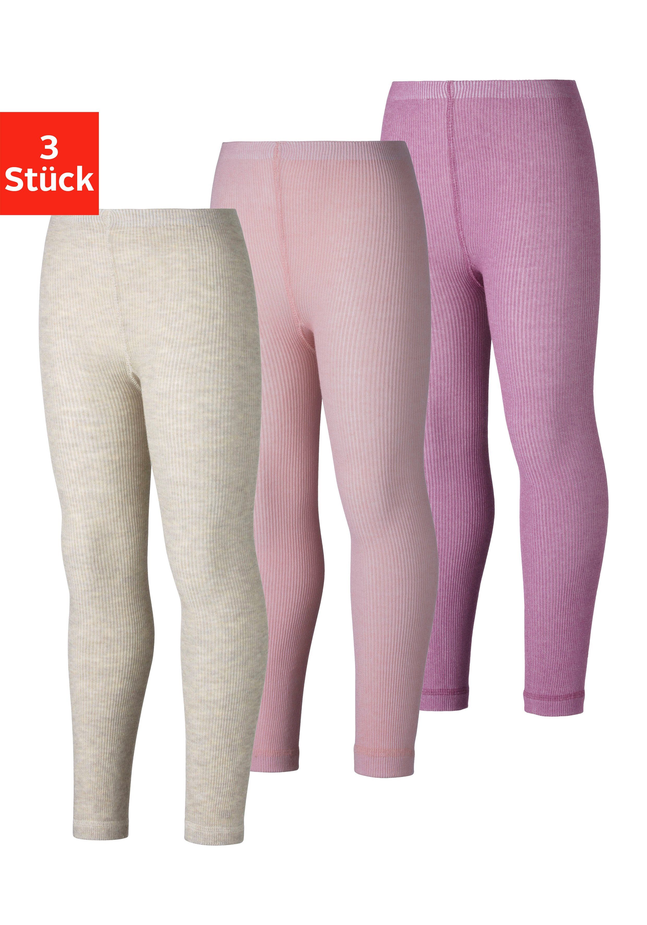 H.I.S Strickstrumpfleggings (Packung 3 St) in feiner Rippqualität