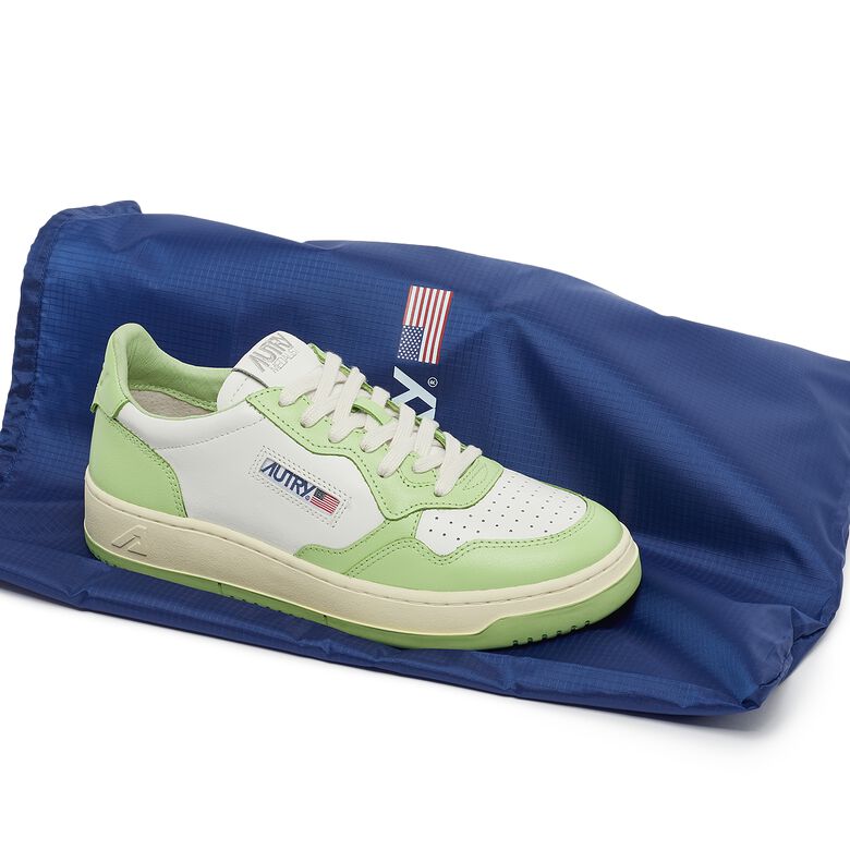 Autry Wmns Medalist Low leat/leat wht/snap grn