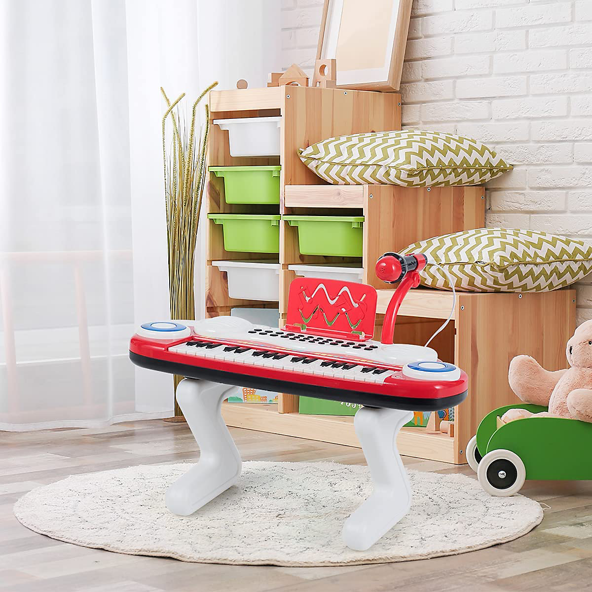 Standkeyboard 37 Tasten inkl. Mikrofon