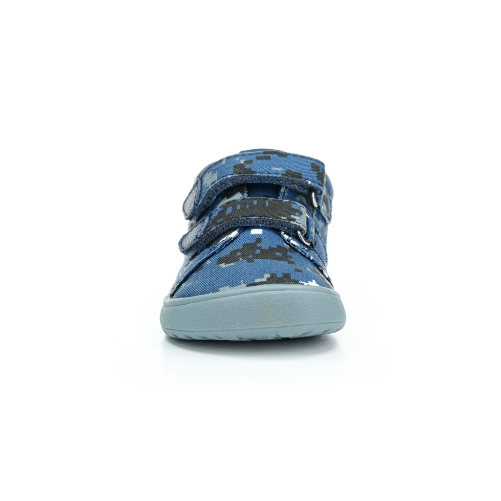 Protetika Roby Blue Canvas Barfußschuhe Klett