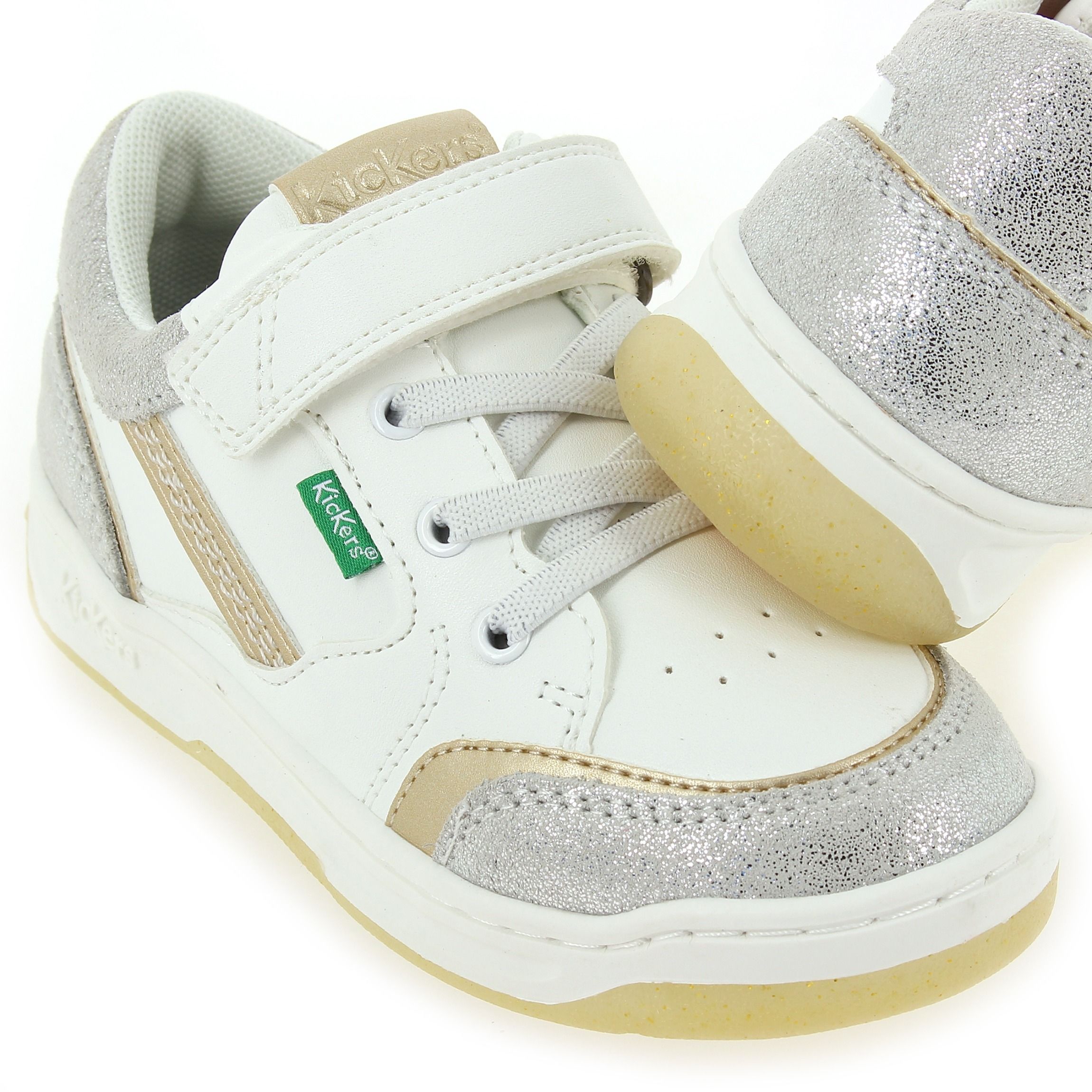 Kickers  KOUIC E24 - Blanc Argent