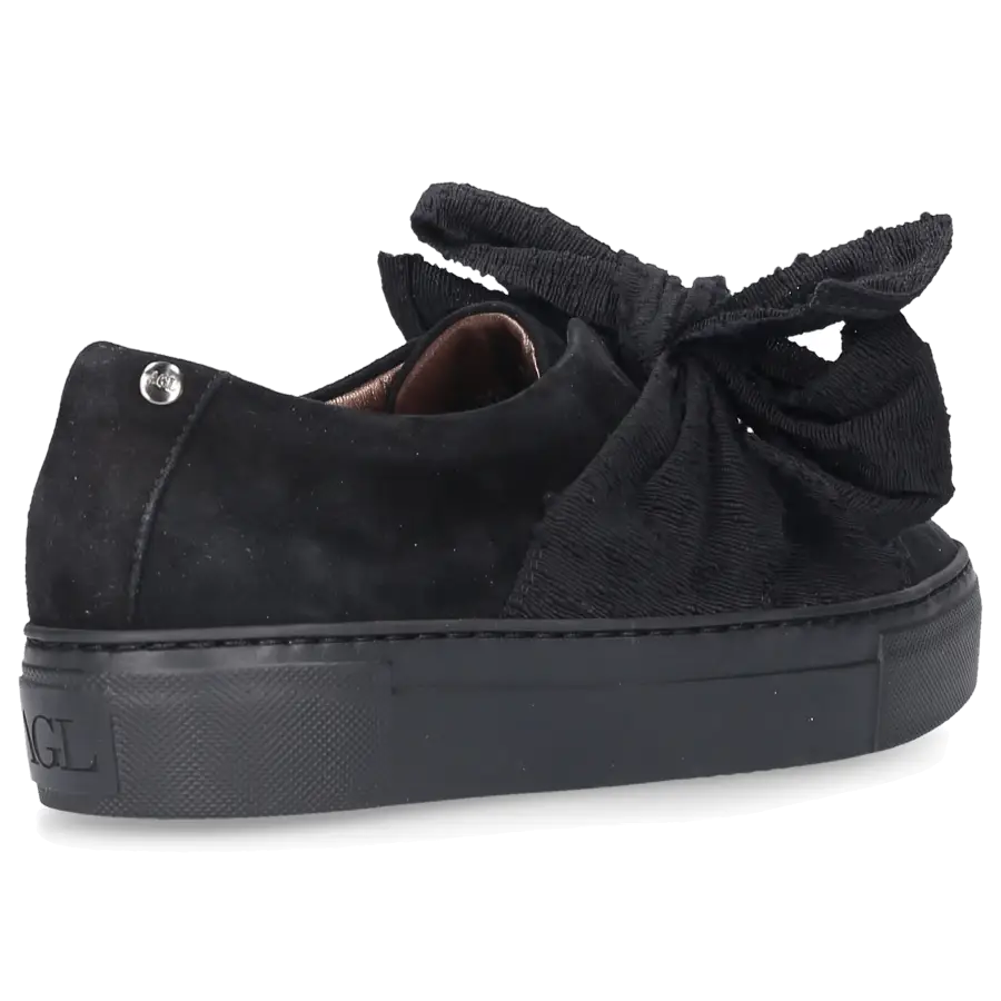 AGL Attilio Giusti Leombruni - Slip Ons D925053 Veloursleder - schwarz