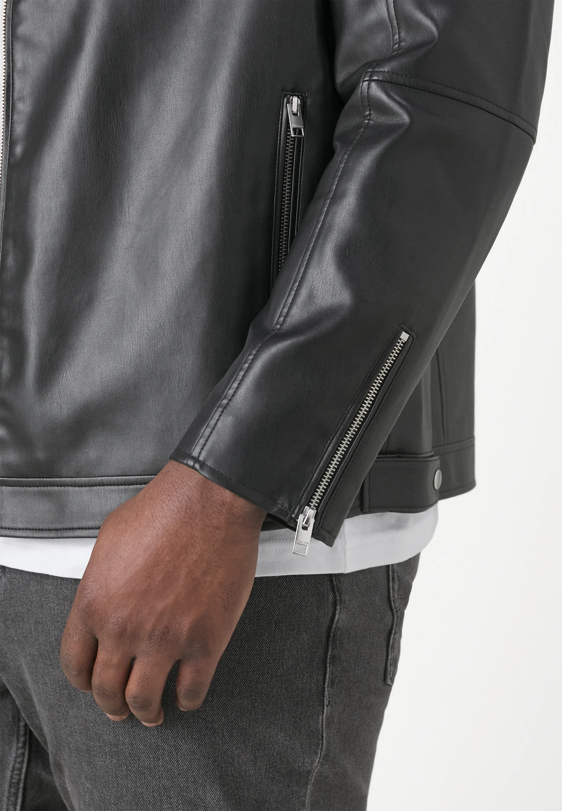 Jack & Jones JCOGRAIN JACKET - Chaqueta de piel sintética
