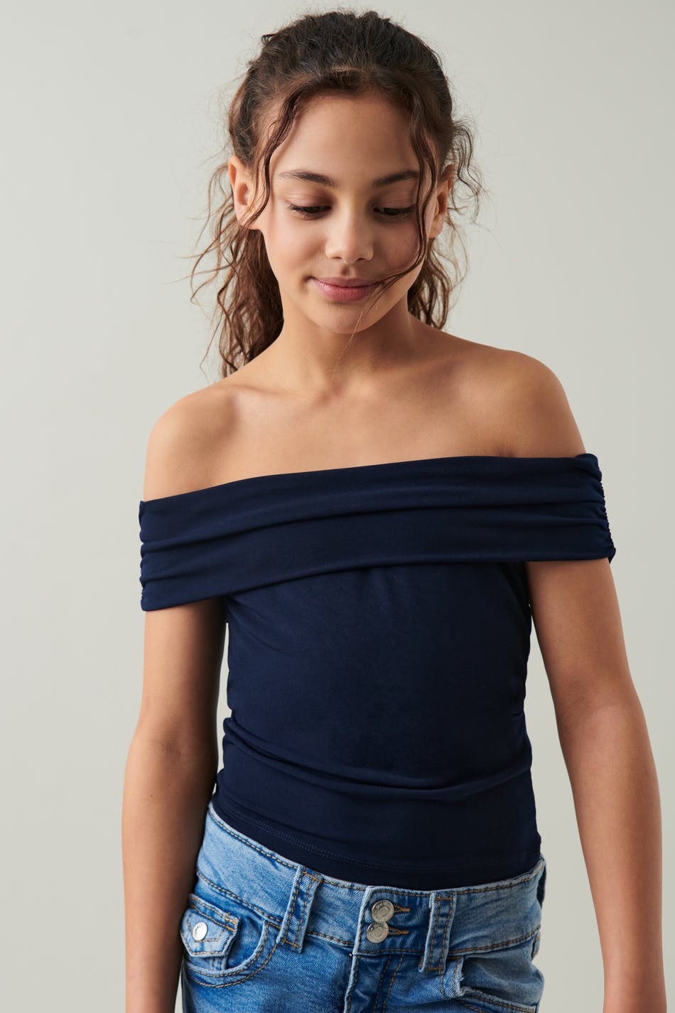 Y off shoulder top