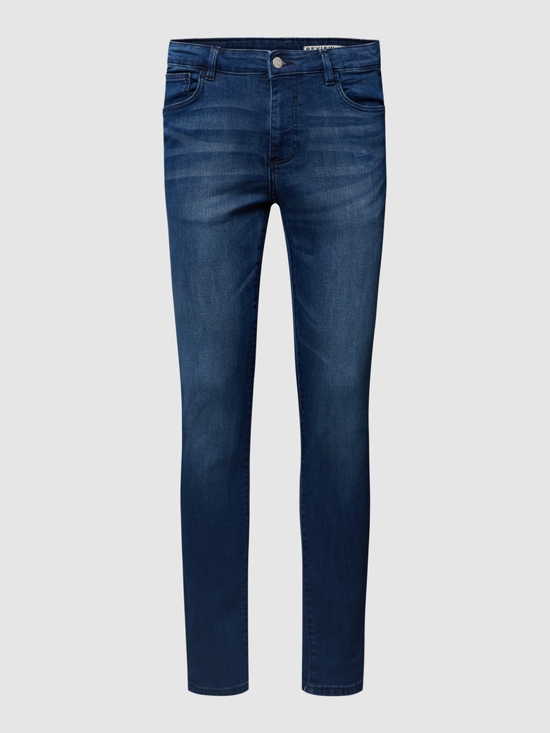 Skinny Fit Jeans im 5-Pocket Design in dunkelblau