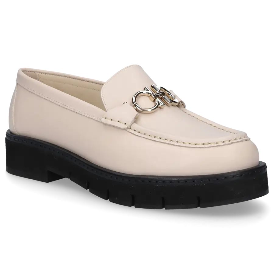 Salvatore Ferragamo - Loafer 1D660 Kalbsleder - weiß