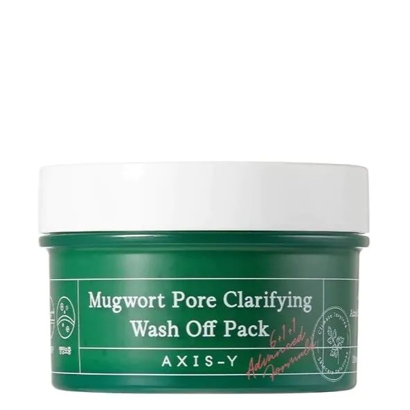 Maschera viso purificante all'artemisia Axis-y per la pulizia dei pori, da lavare via.