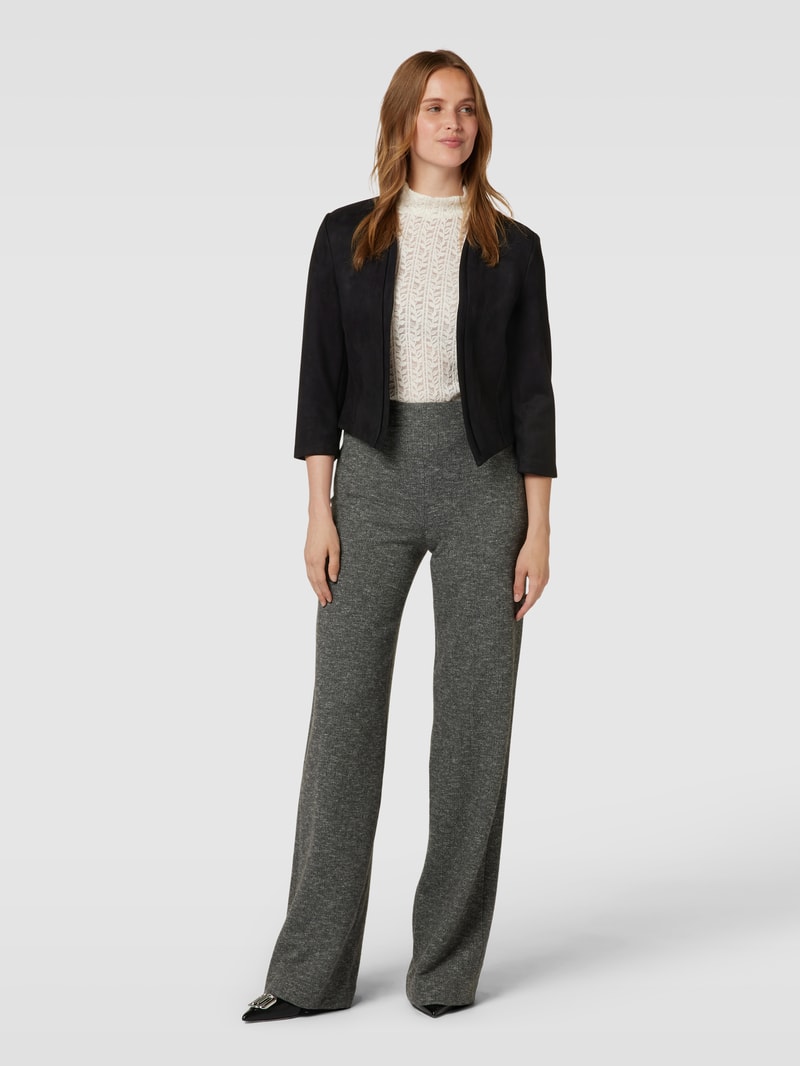 Blazer mit 3/4-Ärmel in schwarz