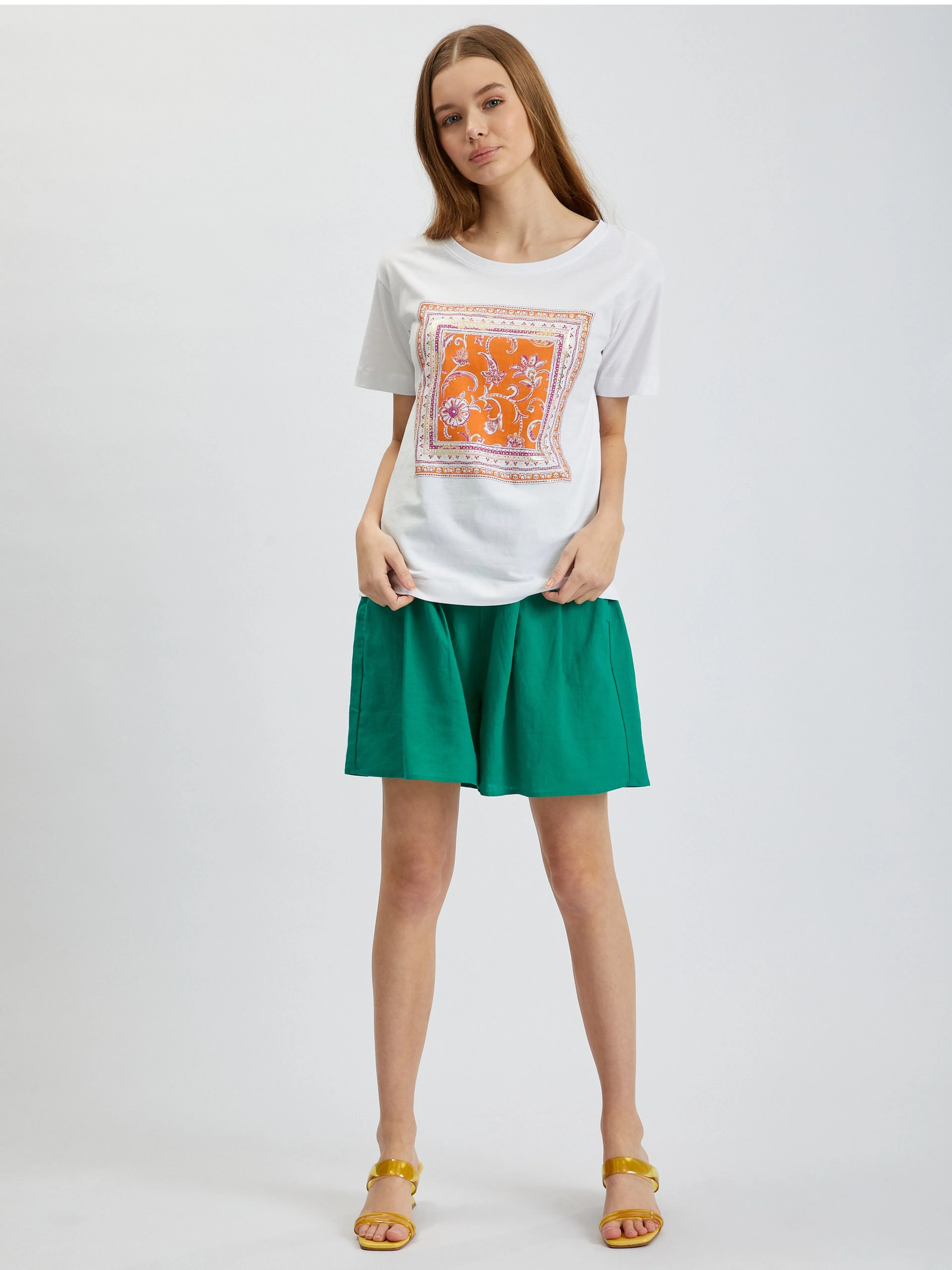 Weißes Damen-T-Shirt ORSAY