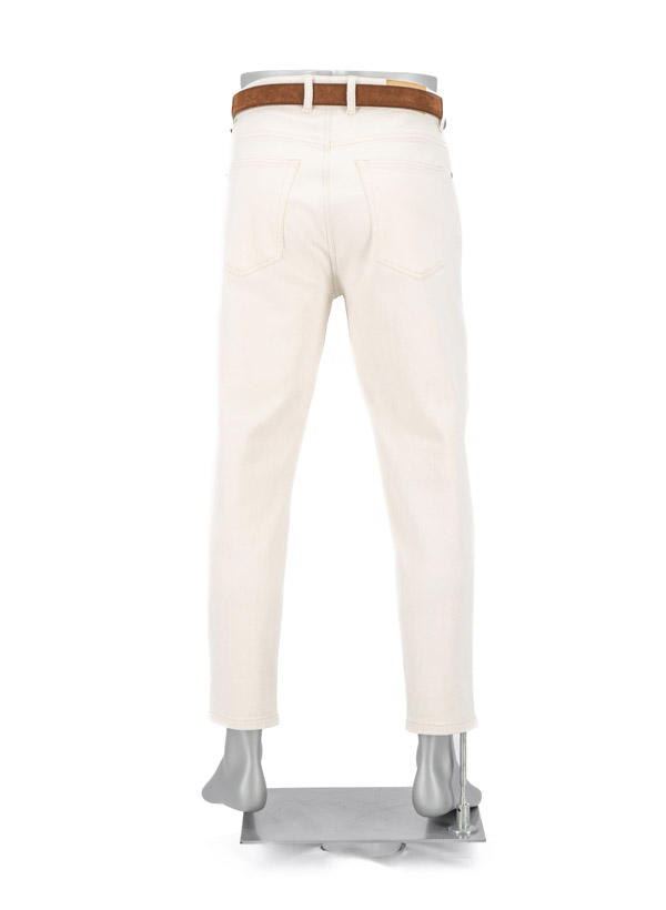 Alberto, Jeans Jive, Wide Fit, Baumwoll-Stretch cropped, creme
