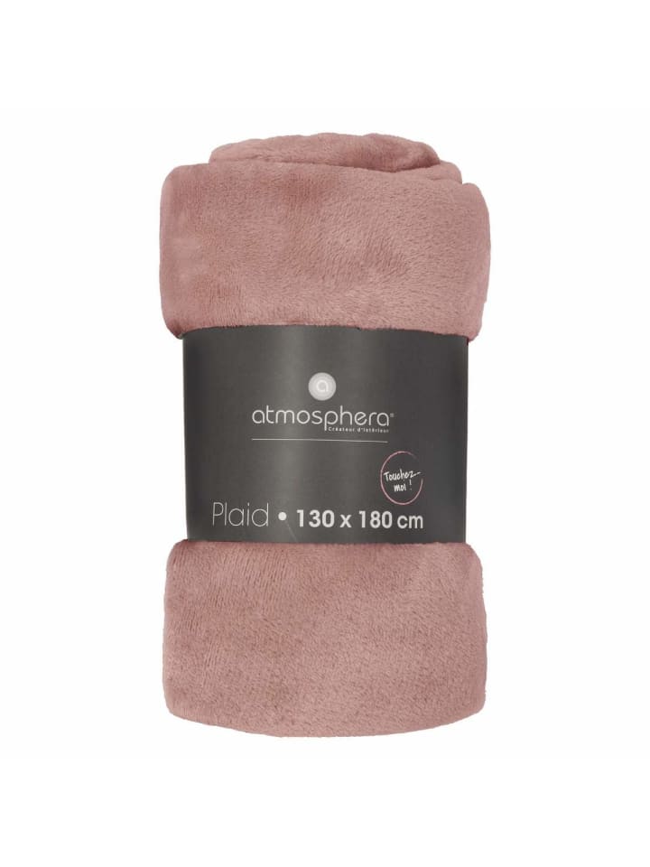 Atmosphera Créateur d'intérieur Plaid in rosa günstig kaufen onesize