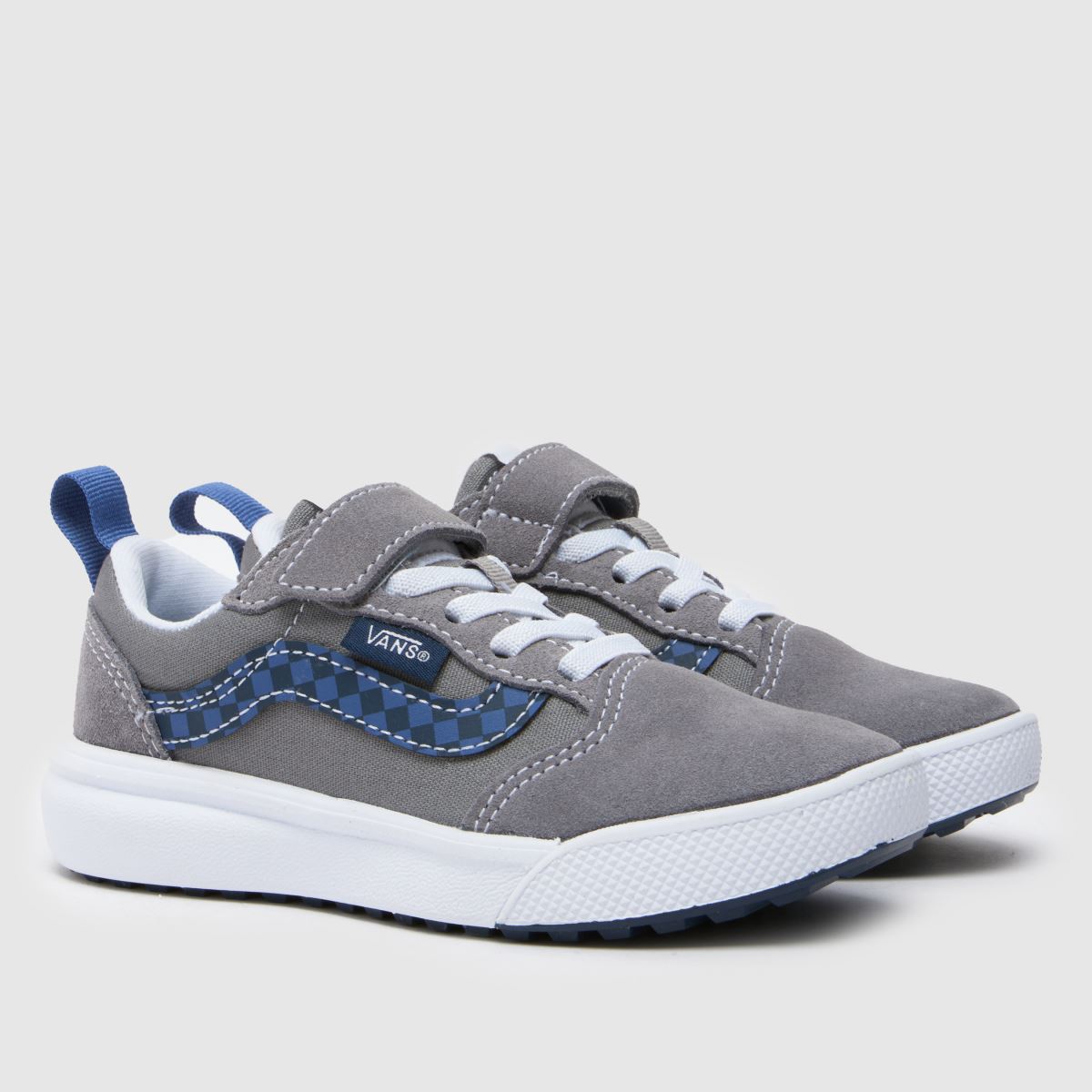 Vans grå multifärgade ultrarange 66 v pojkar junior träningsskor