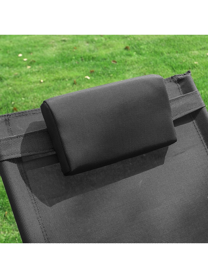 SoBuy Swingliege in Schwarz - (B)150 x (H)63 x (T)87cm günstig kaufen onesize