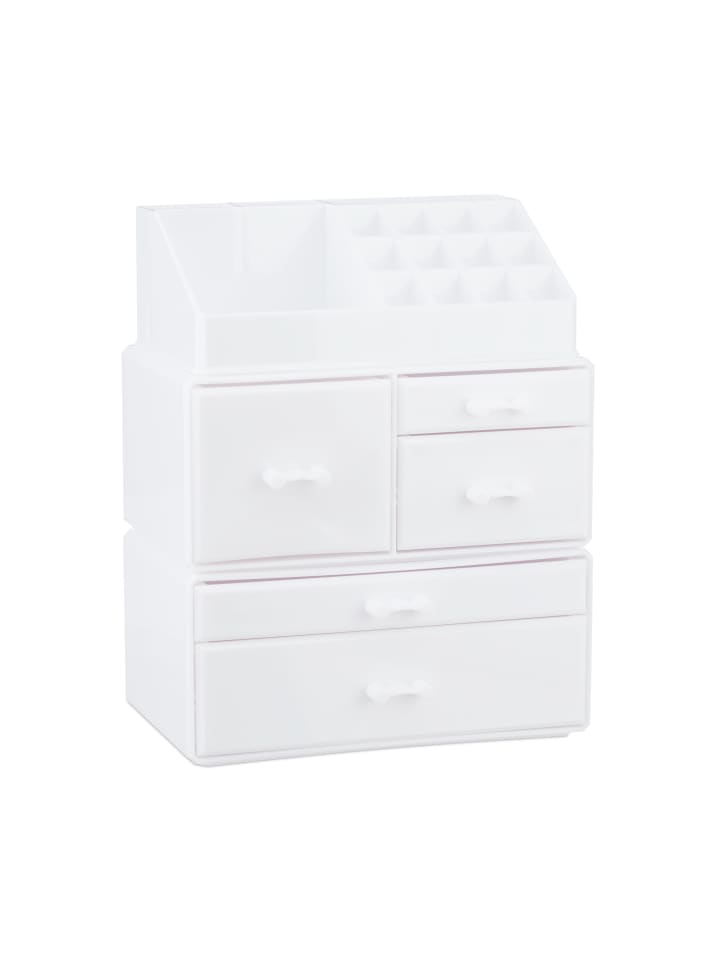 relaxdays Makeup Organizer in Weiß günstig kaufen onesize