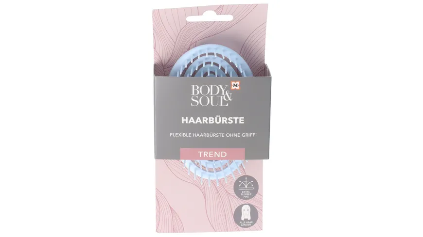 BODY&SOUL Flexible Haarbürste ohne Griff